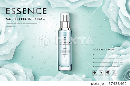 White rose or camellia cosmetic ads 27428462