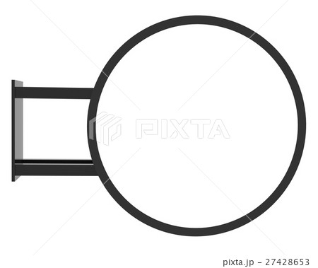 blank round shop sign 27428653