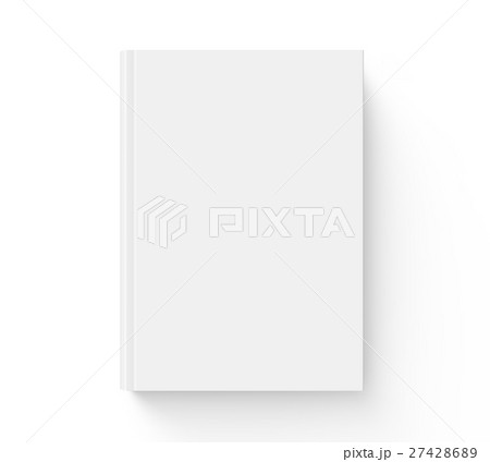 Blank hard cover book template 27428689