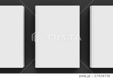 Blank hard cover book template 27428756