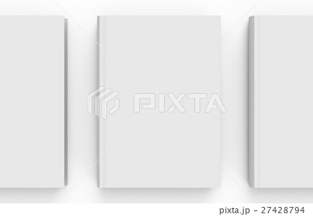 Blank hard cover book template 27428794