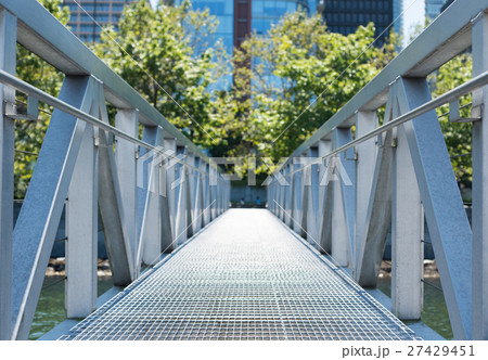 Modern bridge over the river Modern bridge over the river 27429451