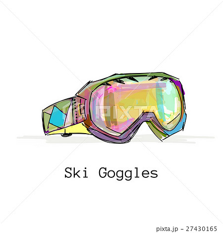 Ski googles, sketch for your design 27430165