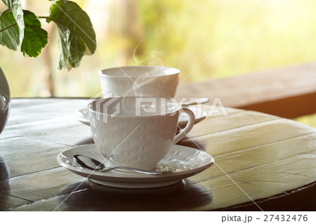 Morning coffee on the table 27432476