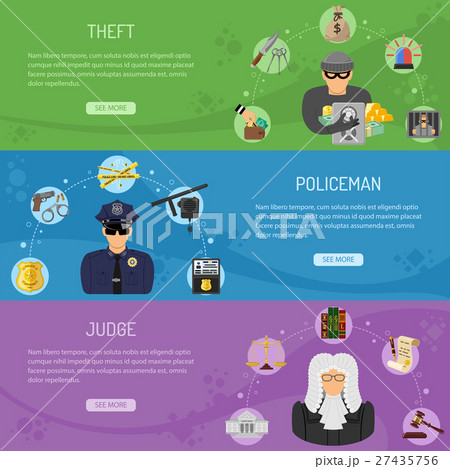Theft Crime and Punishment Horizontal Banners Theft Crime and Punishment Horizontal Banners 27435756