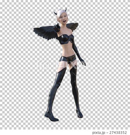 可愛い悪魔　セクシーデビル　perming 3DCG イラスト素材 27438352