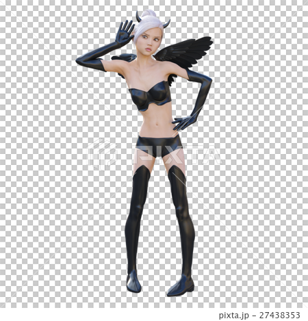 可愛い悪魔　セクシーデビル　perming 3DCG イラスト素材 27438353