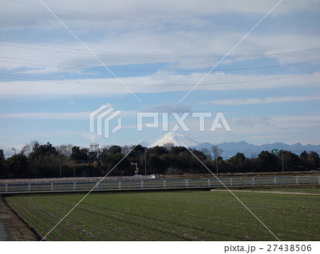 玉村町から浅間山を望む 27438506