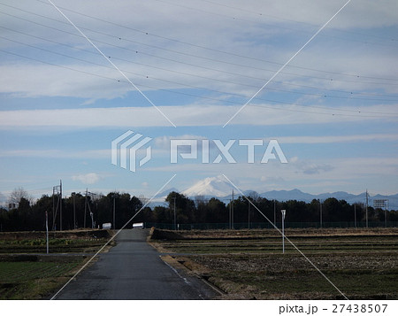 玉村町から浅間山を望む 27438507