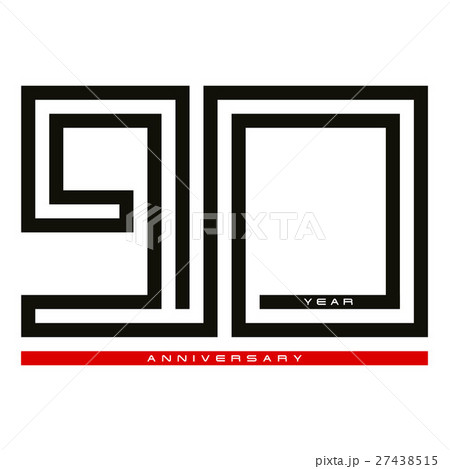Ninety year anniversary for design logo concept, Ninety year anniversary for design logo concept, 27438515