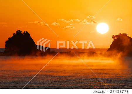 海霧　シンプルに日の出と海霧　串本町田原 27438773