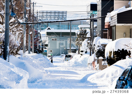 冬の北海道 / 生活道路 冬の北海道 / 生活道路 27439368