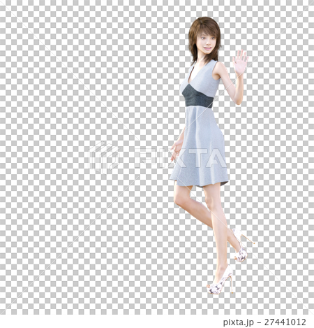 お出かけスタイル 綺麗な脚の女性 perming3DCGイラスト素材 お出かけスタイル 綺麗な脚の女性 perming3DCGイラスト素材 27441012