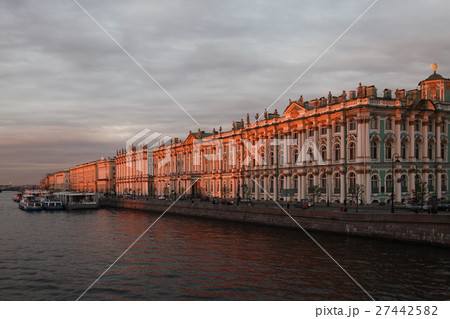 Russia. Saint Petersburg. Winter Palace at night Russia. Saint Petersburg. Winter Palace at night 27442582
