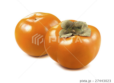Persimmon fruit 2 isolated on white background 27443023