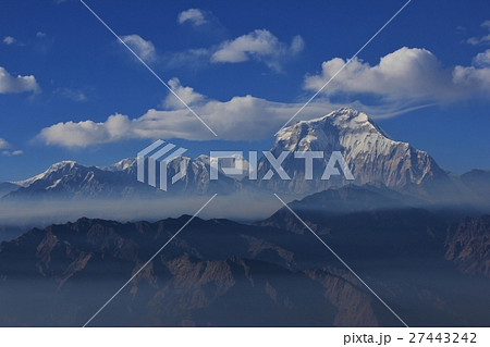 Clouds over mount Dhaulagiri 27443242