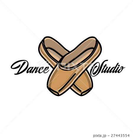 Color vintage dance studio emblem Color vintage dance studio emblem 27443554