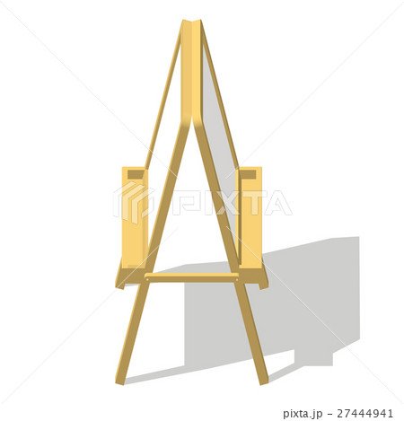 Isometric easel. Drawing Whiteboard. Paint desk 27444941
