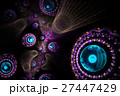 Decorative fractal abstract violet ornament  27447429