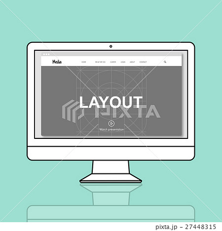Web Design Media Page Concept 27448315