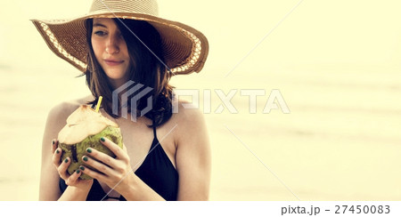 Girl Beach Summer Holiday Vacation Relaxation Concept 27450083