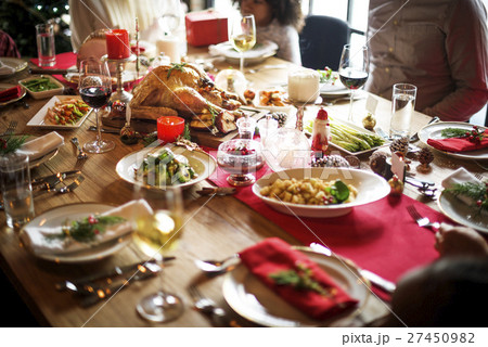 Family Together Christmas Celebration Concept 27450982