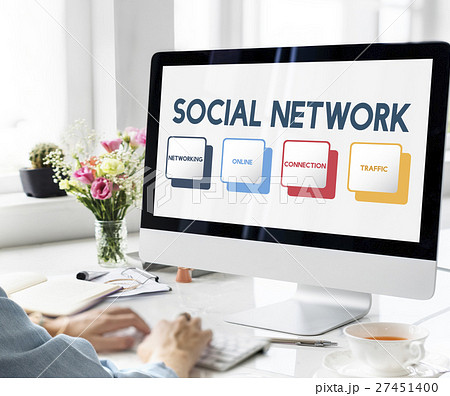 Social Media Box Buttons Concept 27451400