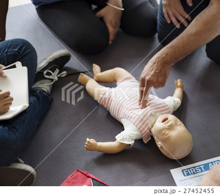 CPR First Aid Training Concept CPR First Aid Training Concept 27452455