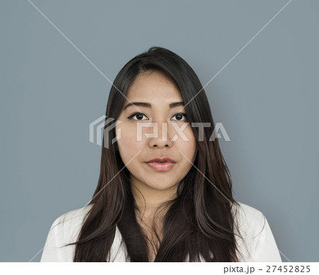 Young Lady Moodless Emotional Concept 27452825