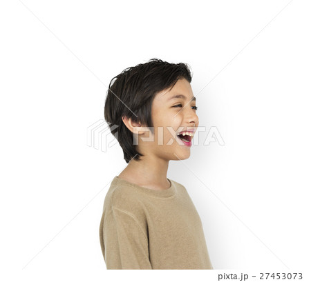 Cheerful Kid Have Fun Smiling Concept 27453073
