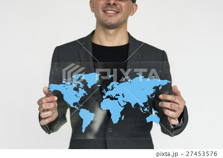 Man Cheerful Studio Portrait Concept 27453576