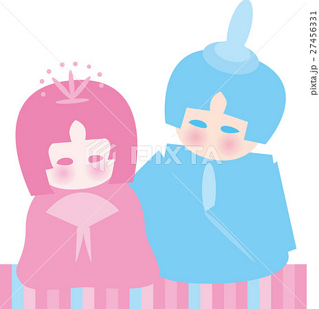 おひなさま ピンク水色 おひなさま ピンク水色 27456331