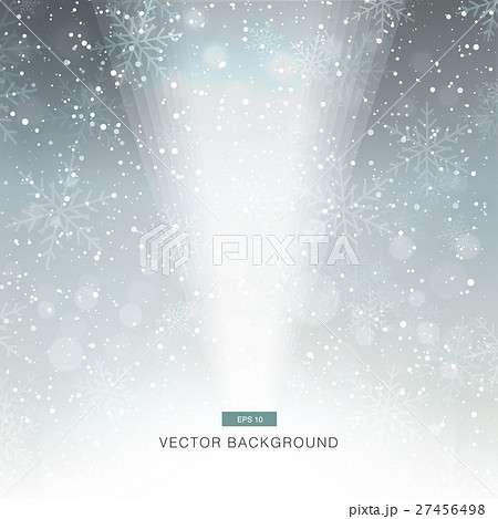 falling snow on the grey background with light falling snow on the grey background with light 27456498