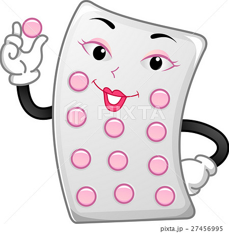 Mascot Contraceptive Pills - Stock Illustration [27456995] - PIXTA