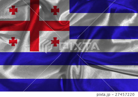 Adjara national flag 3D illustration symbol. 27457220