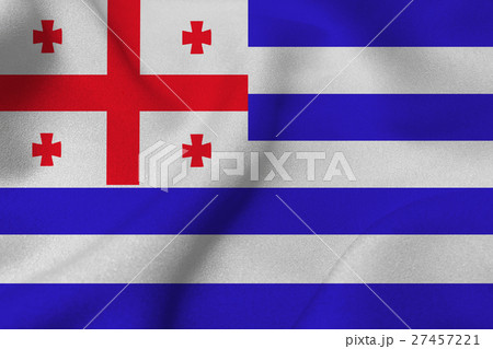 Adjara national flag 3D illustration symbol. 27457221