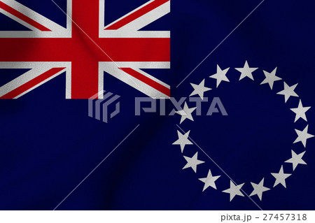 Cook Islands national flag 3D illustration symbol  27457318