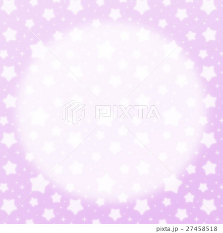 ファンシーでかわいい 星とキラキラの幻想的なパステルカラーコピースペース 正方形 紫色のイラスト素材