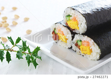 恵方巻　恵方巻き　節分　巻き寿司　太巻き 27462271
