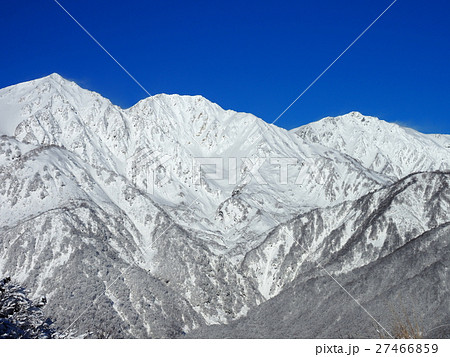 八方尾根より快晴の白馬三山 27466859