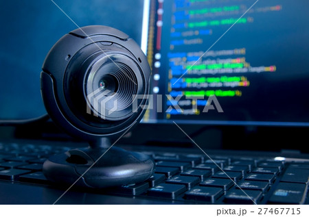 Web surveillance camera. Spying and safety concept Web surveillance camera. Spying and safety concept 27467715