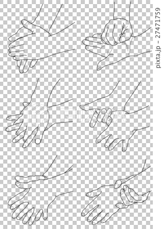 Correct hand washing Correct hand washing 27471759