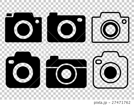 カメラアイコンのイラストセットのイラスト素材 27471762 Pixta
