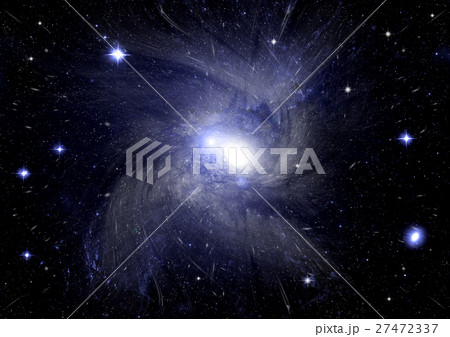 Stars, dust and gas nebula in a far galaxy Stars, dust and gas nebula in a far galaxy 27472337
