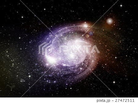 Stars, dust and gas nebula in a far galaxy 27472511