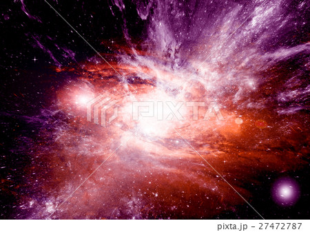 Stars, dust and gas nebula in a far galaxy 27472787