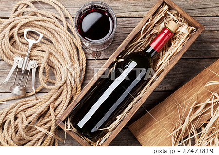 Red wine bottle and glass Red wine bottle and glass 27473819