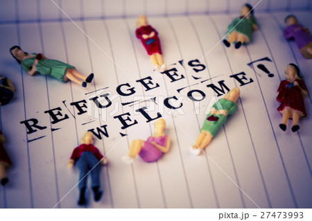 refugees welcome text on paper refugees welcome text on paper 27473993