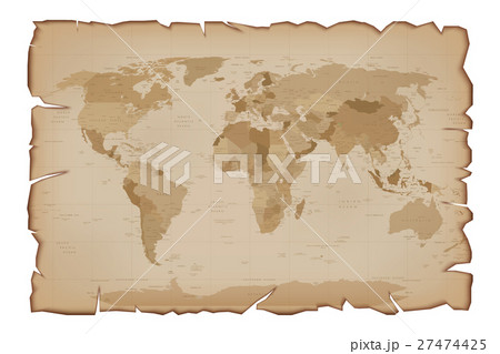 Vector Old map Paper 27474425