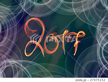 Happy new year 2017 isolated numbers lettering 27475152